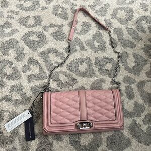 Rebecca Minkoff Love Clutch in Pink